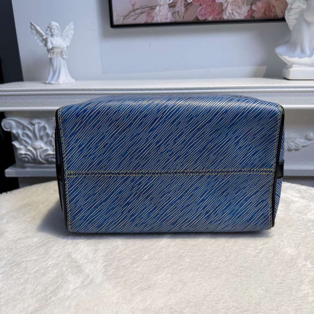 【#061】Pre-owned Louis Vuitton Speedy 30 Blue Epi Leather Denim Effect Top Handle BagHZ2601310&&