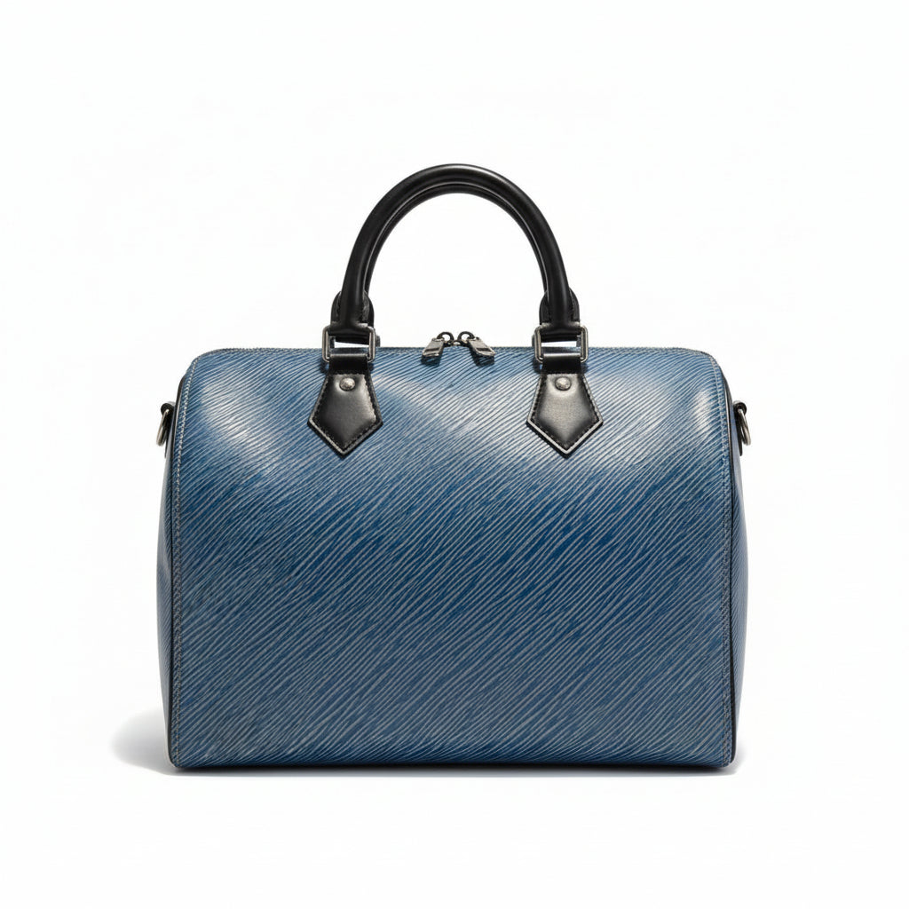 【#061】Pre-owned Louis Vuitton Speedy 30 Blue Epi Leather Denim Effect Top Handle BagHZ2601310&&