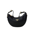【#172】Pre-owned PRADA Arqué Small Black Lambskin&Calfskin Crossbody bag HZ251112&&