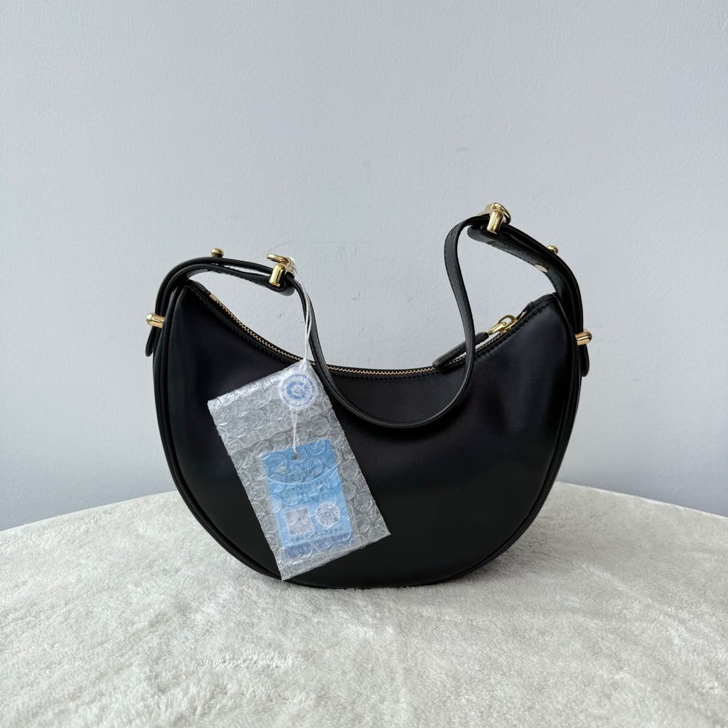 【#172】Pre-owned PRADA Arqué Small Black Lambskin&Calfskin Crossbody bag HZ251112&&