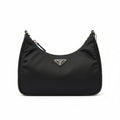 【#163】Pre-owned PRADA Re-Edition Mini Black Nylon and Calfskin Crossbody Bag HZ260304&&