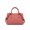 【#161】Pre-owned PRADA Galleria Small Pink Saffiano Leather Handbag HZ260306&&