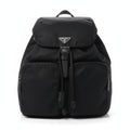 【#170】Pre-owned PRADA Vela Small Black Nylon Backpack HZ251203&&