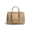 【#289】Pre-owned Prada Medium Galleria Bag Saffiano Leather in Beige with Gold-Tone Hardware