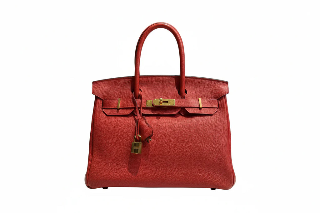 【#013】Pre-owned Hermès Birkin 30 Red(2R) Togo Leather R stamp Handbag HZ260202014