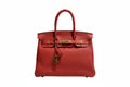 【#013】Pre-owned Hermès Birkin 30 Red(2R) Togo Leather R stamp Handbag HZ260202014