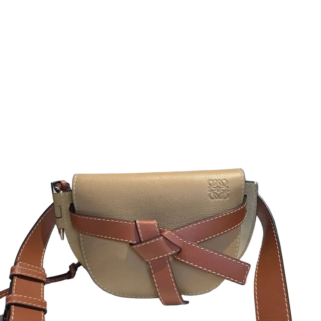 【#109】Pre-owned Loewe Gate Mini Brown Calfskin Bumbag HZ251225019