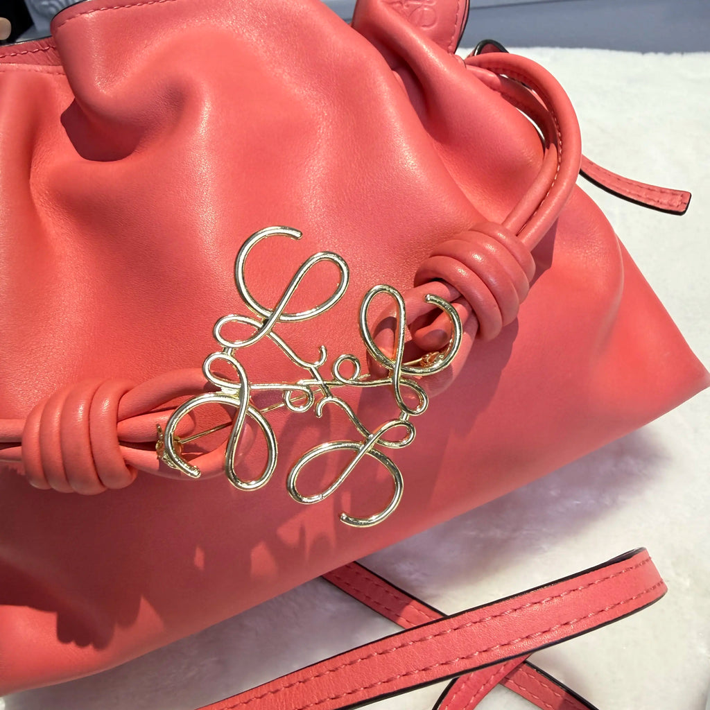 【#105】Pre-owned Loewe Flamenco Small Pink Calfskin Handbag HZ251225020