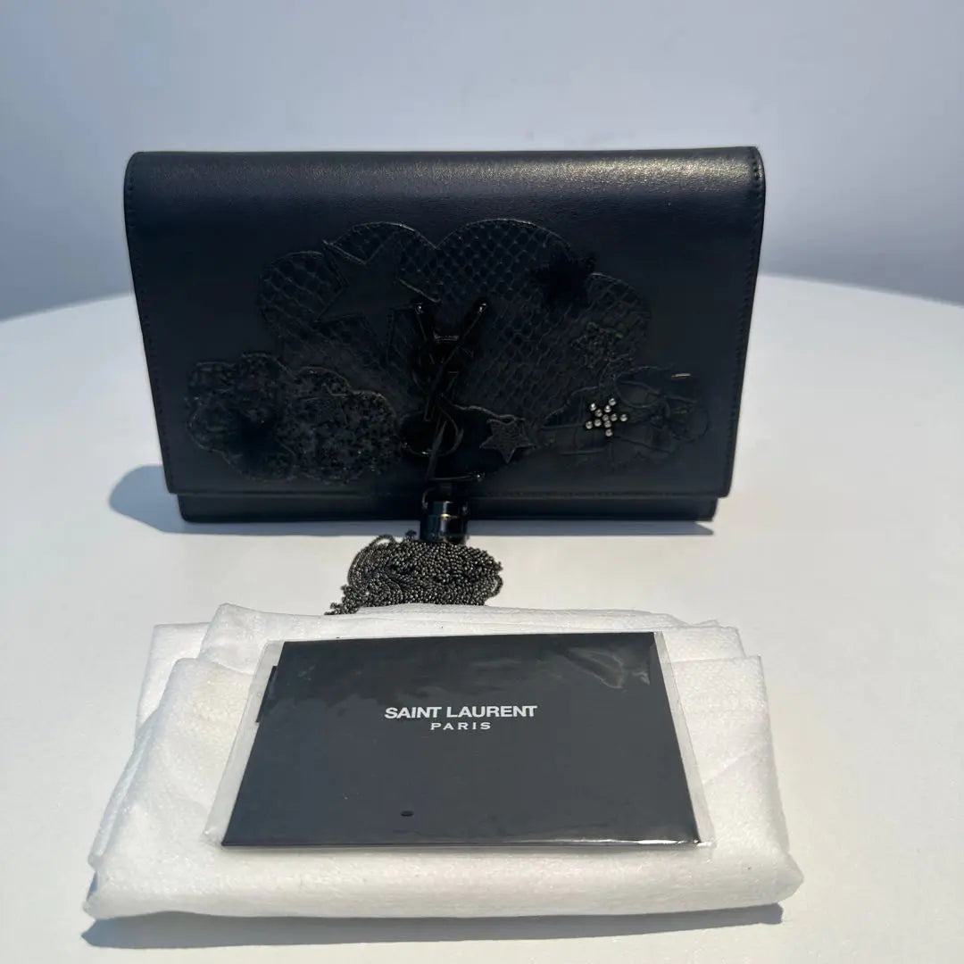 【#125】Pre-owned YSL Kate Small Black Calfskin Crossbody Bag HZ2511010&&