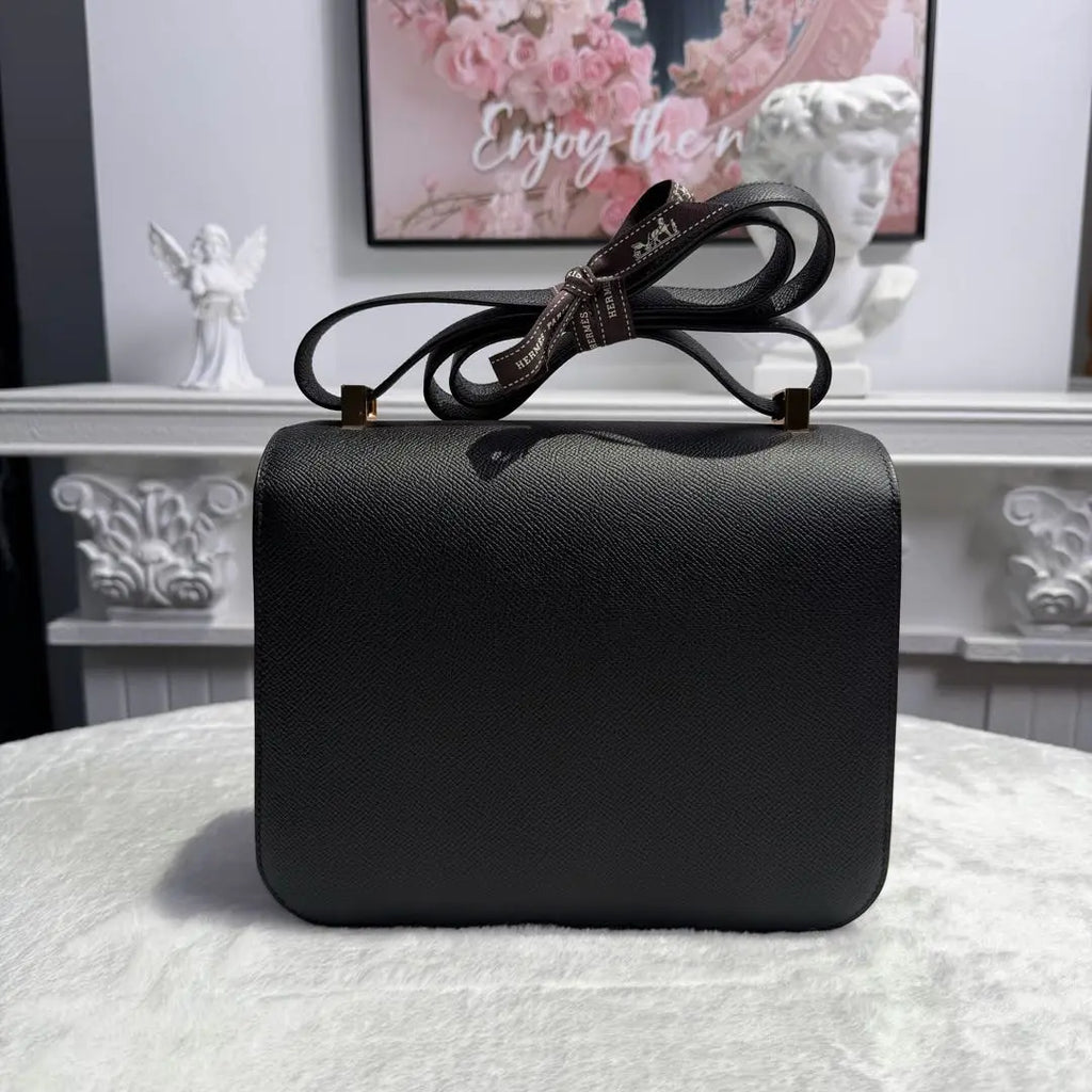 【#014】Pre-owned Hermès Constance 24 Black Epsom Leather C Stamp Handbag HZ260202018