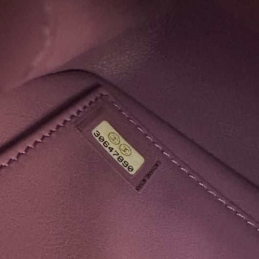 【#038】Pre-owned Chanel Medium Classic Flap Terracotta Caviar Leather Shoulder Bag HZ250928020