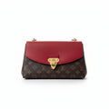 【#098】Pre-owned Louis Vuitton Saint Placide Monogram Canvas Red Leather Chain BagHZ2505010&&